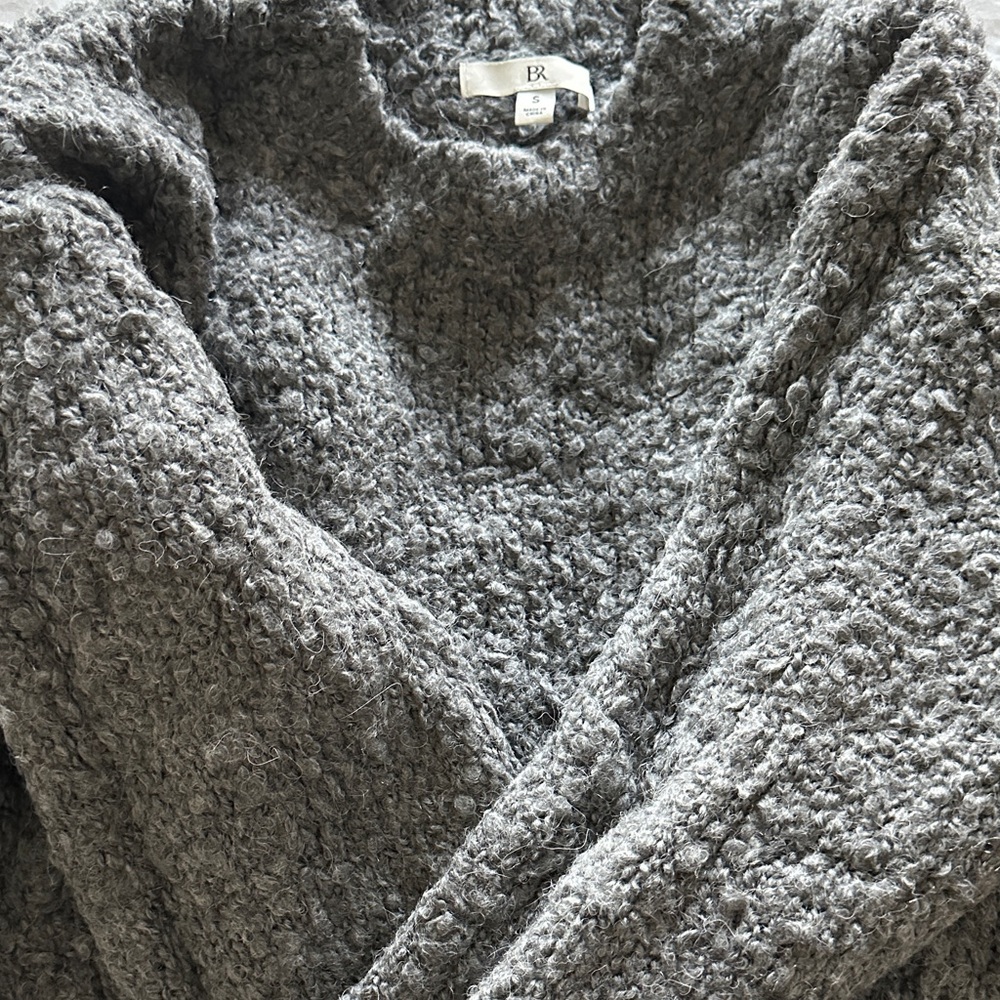 Banana Republic Charcoal Textured Sweater